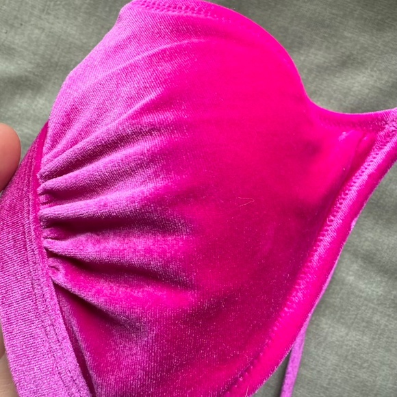 Velvet Express Bikini Set Fuchsia Pink Top Small Bottom Medium WORN ONCE - Picture 11 of 11